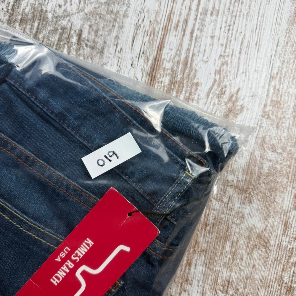 Kimes Ranch Lola Jeans Womens 4/30 Dark Wash Flare Leg Frayed Hem Western Denim